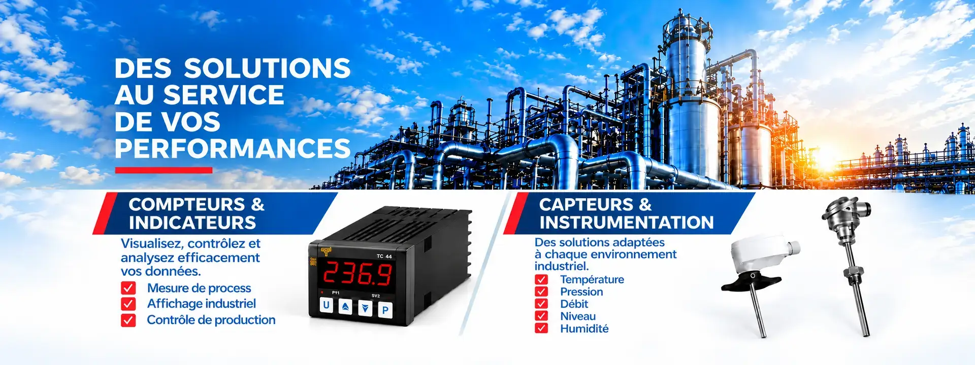 Image slider chaud froid compteurs indicateurs capteurs instrumentation